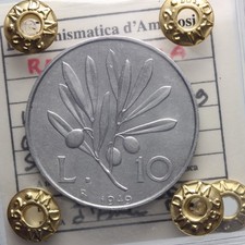 DN - Repubblica Italiana - 10 lire 1949 SPL+ - 13721