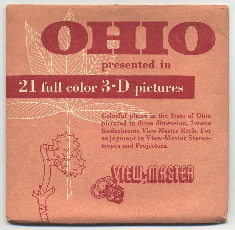 OHIO the Buckeye State 1954 Sawyer's View-Master Packet OH-123