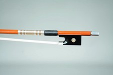 Silver mounted,A Top Pernambucowood Violin Bow, weight 60.1G