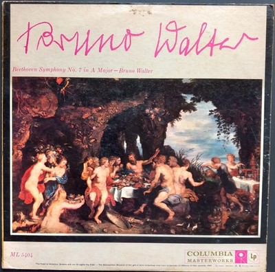 Beethoven - Symphony No. 7, BRUNO WALTER, Columbia, 6-Eye, ML 5404, MONO