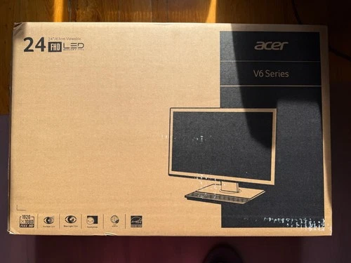 New $300 Acer LCD Monitor V246HL 24 Inches Full HD 1920 x 1080 16:9 VGA DVI HDMI