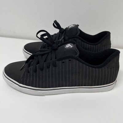 Men's DVS Gavin CT Black Striped Size 10 Skateboard Shoes