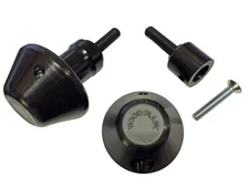 YAMAHA 2015-2024 YZF-R1 WOODCRAFT RACING FRAME SLIDER KIT WITH BLACK PUCKS