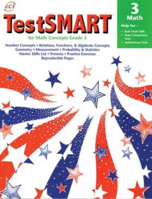 TestSMART for Math Concepts Grade 3: Help for Basic Math Skills, State Co - GOOD