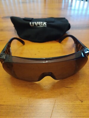 Uvex UltraSpec Safety Glasses ~ Black Frame/Black Lens ~ Vintage