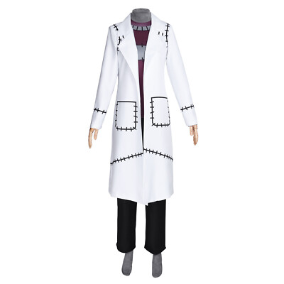 Soul Eater Stein Doctor Anime Cosplay Costume Full Suit Coat Uniform Halloween