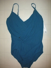 Amoressa Miraclesuit Blue Best Shibori Ulyana 1 Pc Underwire Swimsuit Sz 10 NWT