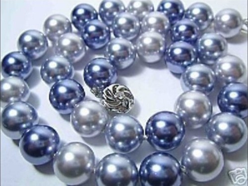 Collier De Perles De Coquillage South Sea Pêche - 12mm - Avec Pochette Cadeau