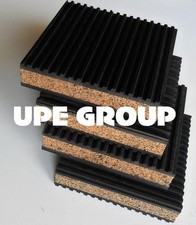 4 pack Anti Vibration isolation pad rubber/cork 4x4x7/8 HOME AUDIO STERO HVAC