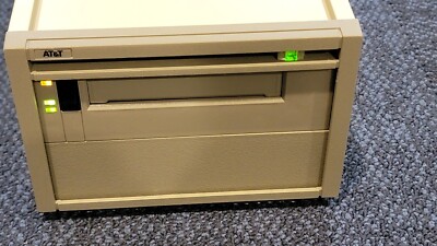 AT&T ATT SCSI Tape 8mm Tape Drive w/ New Tape & Pwr Cord | Vintage Data Storage