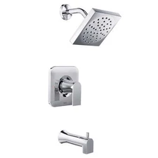 MOEN Genta Single-Handle 1-Spray Tub and Shower Faucet in Chrome with Valve