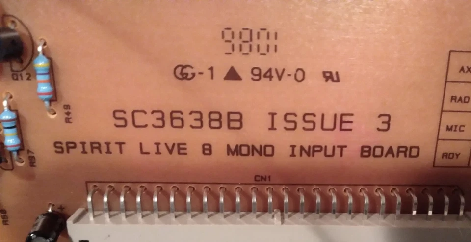 SOUNDCRAFT SPIRIT 8 24 CHANNEL MIXING COSOLE-CHANNEL STRIP-MULTIPLE AVAILABLE!!! - Image 3 of 4