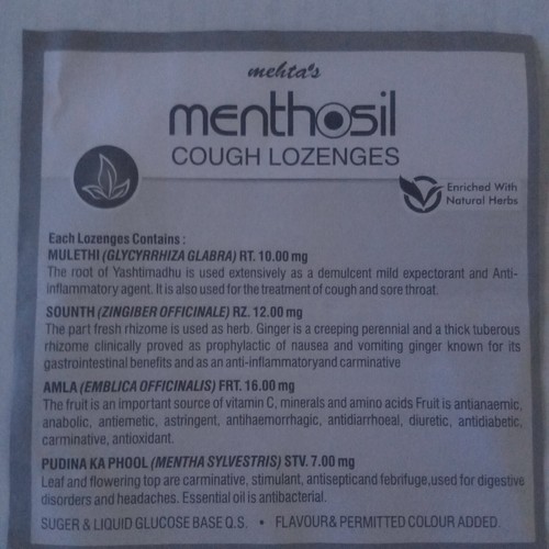 Menthosil Cough Orange 48 Lozenges For Sore Throats & Gives Relief Free Shipping - Picture 3 of 9