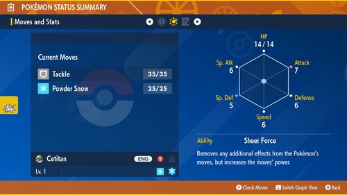 Legitimate 5 Max IV Shiny Cetitan With Hidden Ability Pokemon Scarlet & Violet - Picture 3 of 5