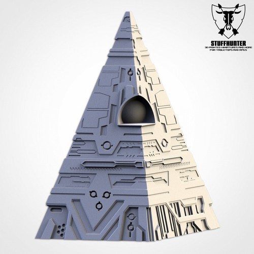Xeno Pyramids - Tabletop Terrain Terreno - Scenery Wargaming para 28-32mm - Imagen 9 de 47