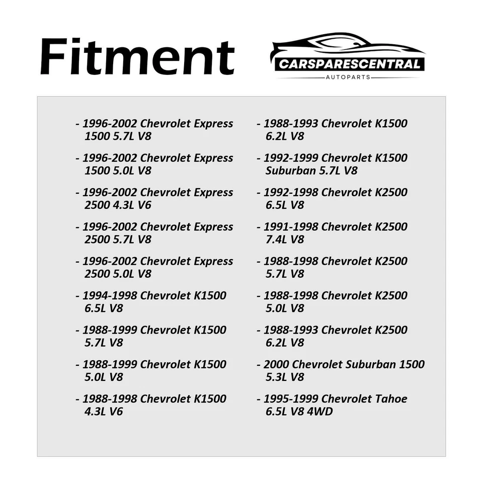 2x Juego de pinzas de freno delanteras para Chevrolet Express 2500 1996-2002 Foto 3 de 4