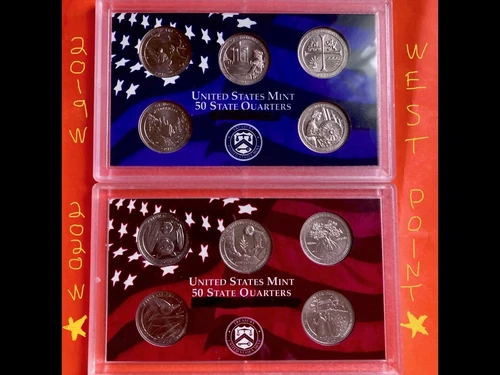 2019 W & 2020 W Complete 10 Quarters : 5 Each Set. 🇺🇸🇺🇸