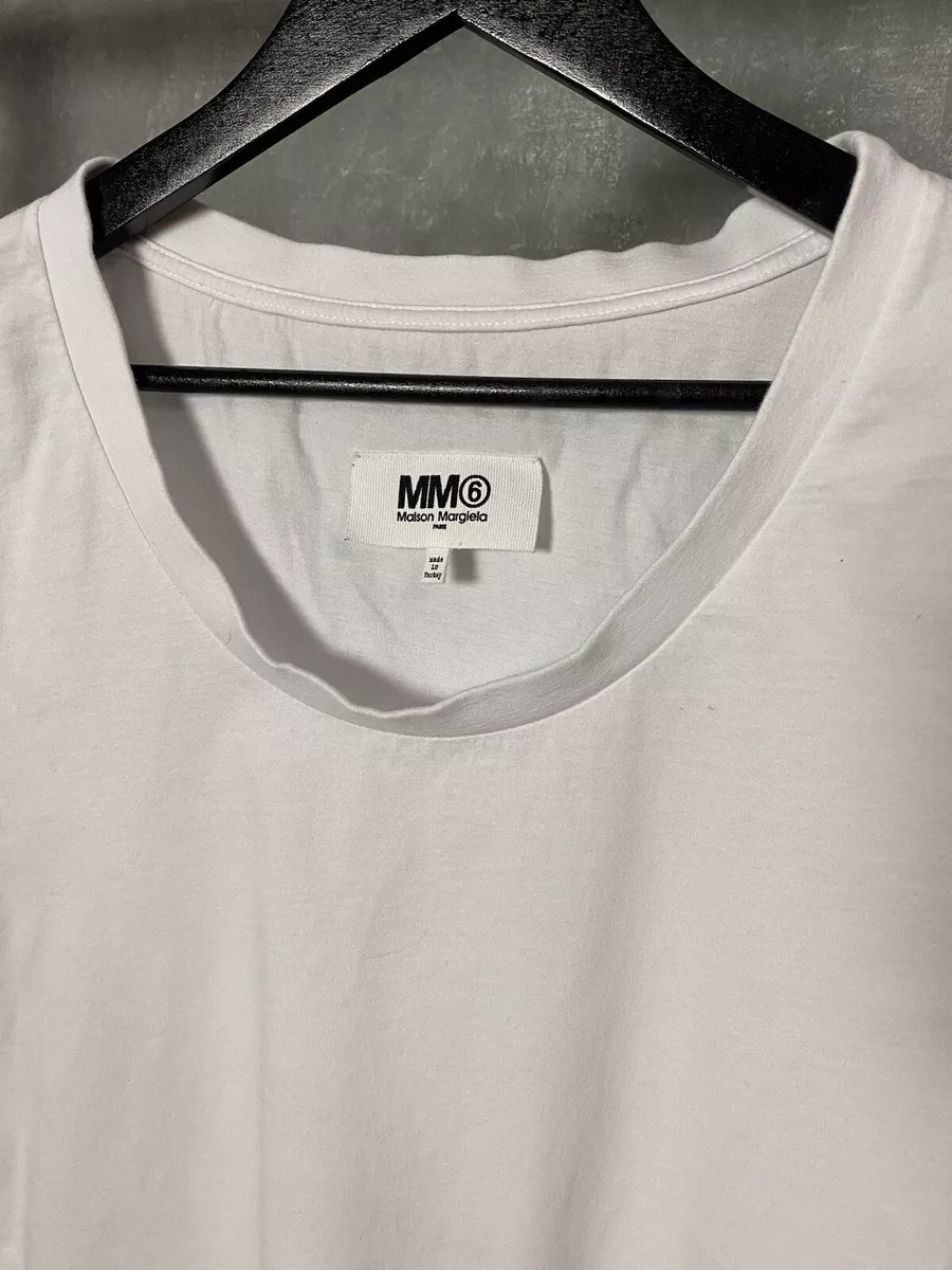 MM6 Maison Margiela White Short Sleeve T-shirt Size M | eBay