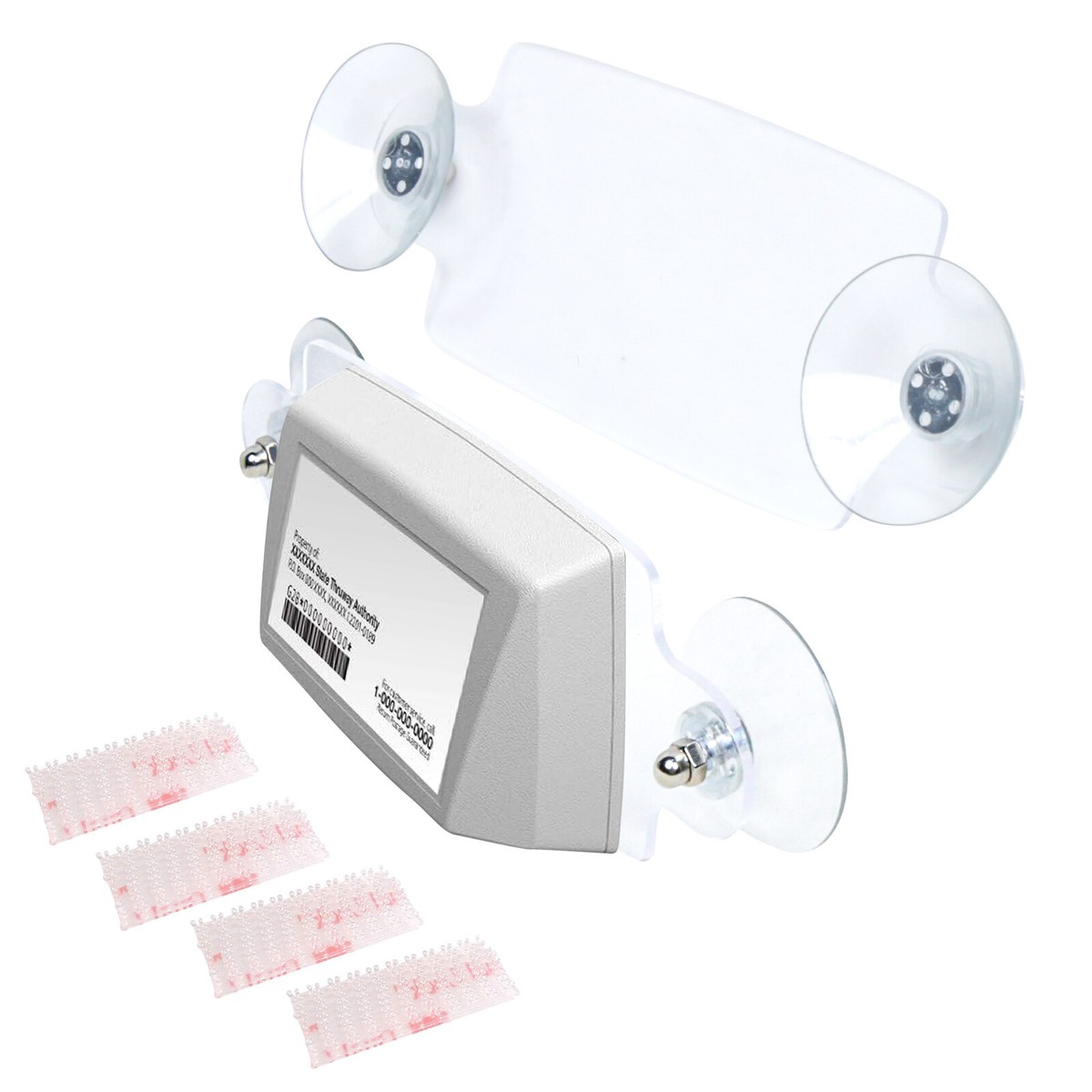 Foreigner グッズ(バッジ+ ミラー) +(フォノシート付デモ・プレス) EZ Pass IPass Tag Holder Transponder Holder Toll Pass Clear