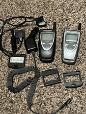 Lot Of 2 Motorola I1000 Plus Nextel Cell Phone Iden Ptt With Extras