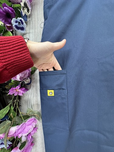 Work Scrub Pants size Extra Large XL Men’s NEW Wonder Wink NWT Navy Blue - Picture 8 of 17