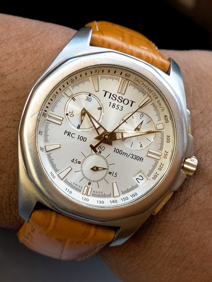 TISSOT PRC100 CHRONOGRAPH QUARTZ WHITE DIAL P862/962 SWISS MEN FULL ...