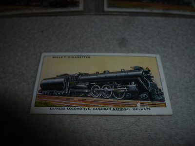 VINTAGE WILLS CIGARETTES RAILWAY ENGINES LOCOMOTIVES TRAIN CARD LOT TOBACCO 