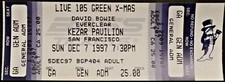 ** DAVID BOWIE ** & EVERCLEAR - 1997 SAN FRANCISCO FULL & UNUSED CONCERT TICKET