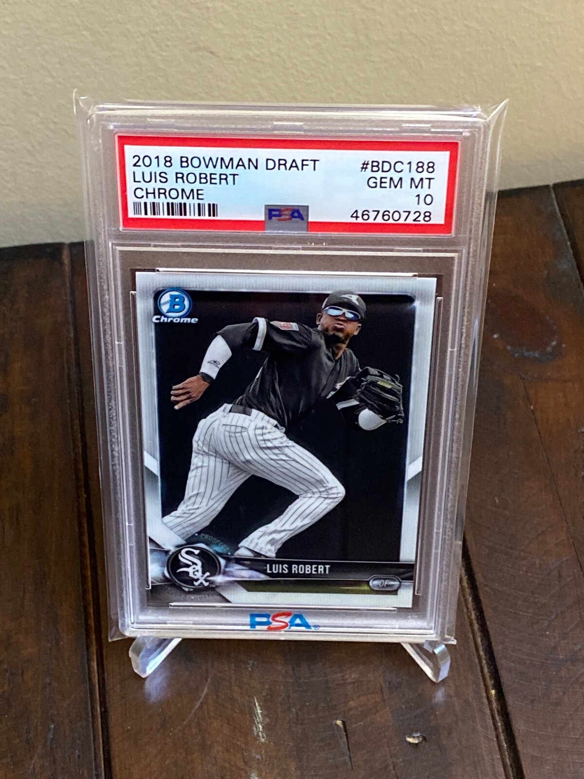 Luis Robert 2018 Bowman Draft Chrome PSA 10 #BDC188 Prospect Rookie White Sox