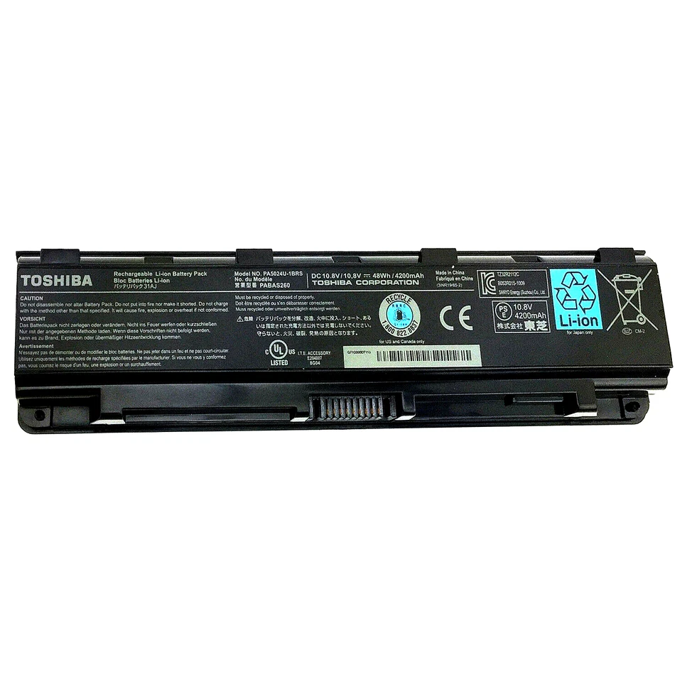 Genuine OEM PA5024U-1BRS Battery For Toshiba Satellite C850 PABAS260 48Wh - Image 4 of 4