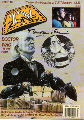 TV Zone Doctor Who Magazine Issue 10 - Signed by MAUREEN O'BRIEN