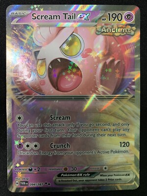 Pokemon TCG: Scream Tail EX 094/167 - SV: Twilight Masquerade - Double Rare NM