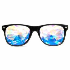 GloFX Ultimate Kaleidoscope  Diffraction Glasses   Black