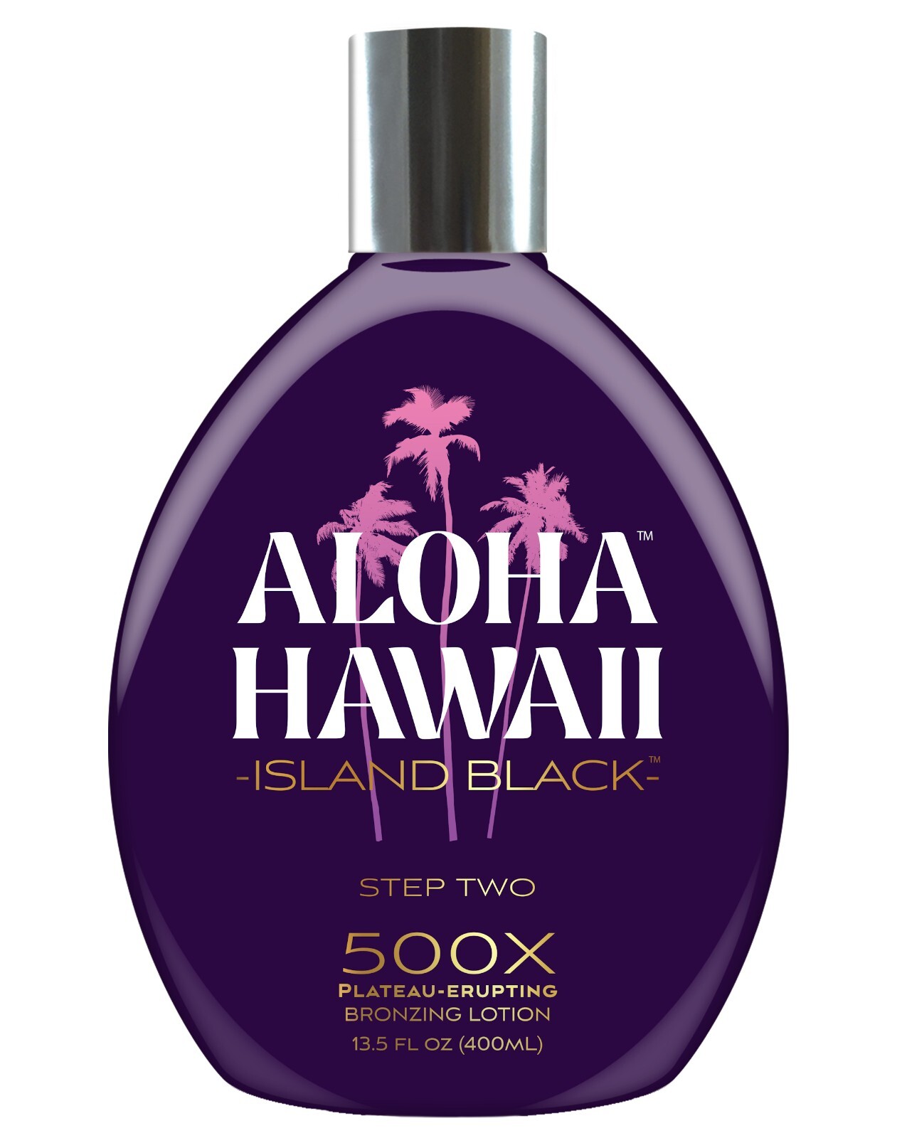 Tan Incorporated ALOHA HAWAII  ISLAND BLACK 500X Plateau Erupting Bronzer Lotion