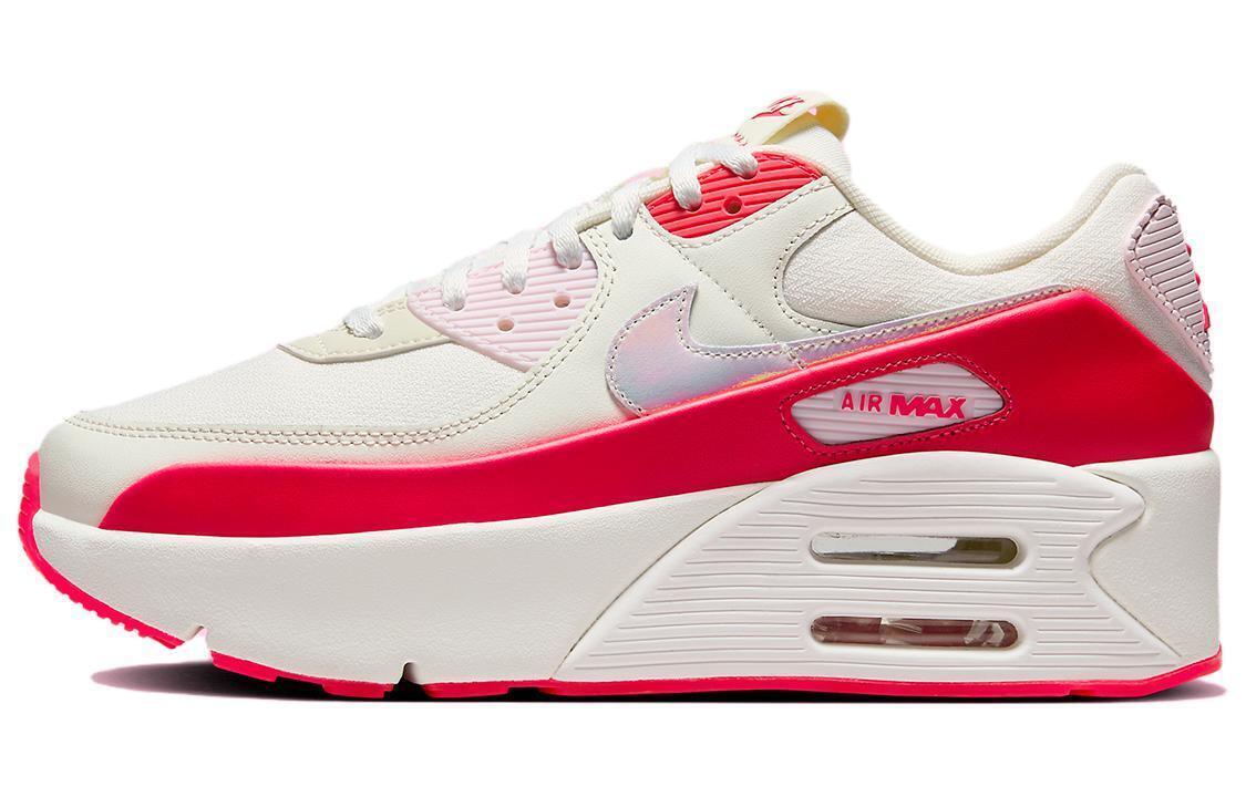 Женские кроссовки Nike Air Max 90 LV8 Sail/Многоцветные-Siren Red (HF5073 133)