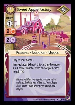 My Little Pony Marks in Time Sweet Apple Factory 106 - R  MLP CCG 