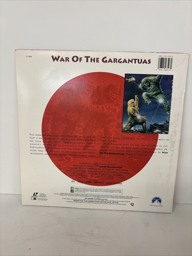 WAR OF THE GARGANTUAS Laserdisc LD Monster - Imagen 2 de 7