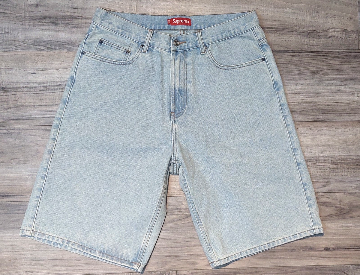 Supreme Jorts SS24 Baggy Denim Short Washed Indigo - Size 32 Supreme Jorts SS24 Baggy Denim Short Washed Indigo - Size 32