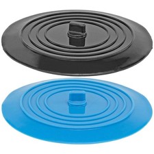 Silicone Sink Drain Plug Set   2-Pack Extra-Wide 6-Inch Stoppers for Kitch