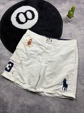POLO RALPH LAUREN Vintage Big Pony 3 Streetwear Shorts Rare White Men's M Size
