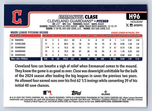 2025 Topps Holiday Base  # H 1 - H 200  - PICK YOUR CARDS - 第 162/318 張圖片