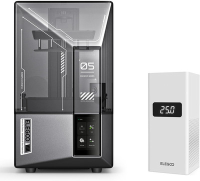 ELEGOO Mars 5 Ultra 9K MSLA Resin 3D Printer and ELEGOO Smart Mini Heater for Re