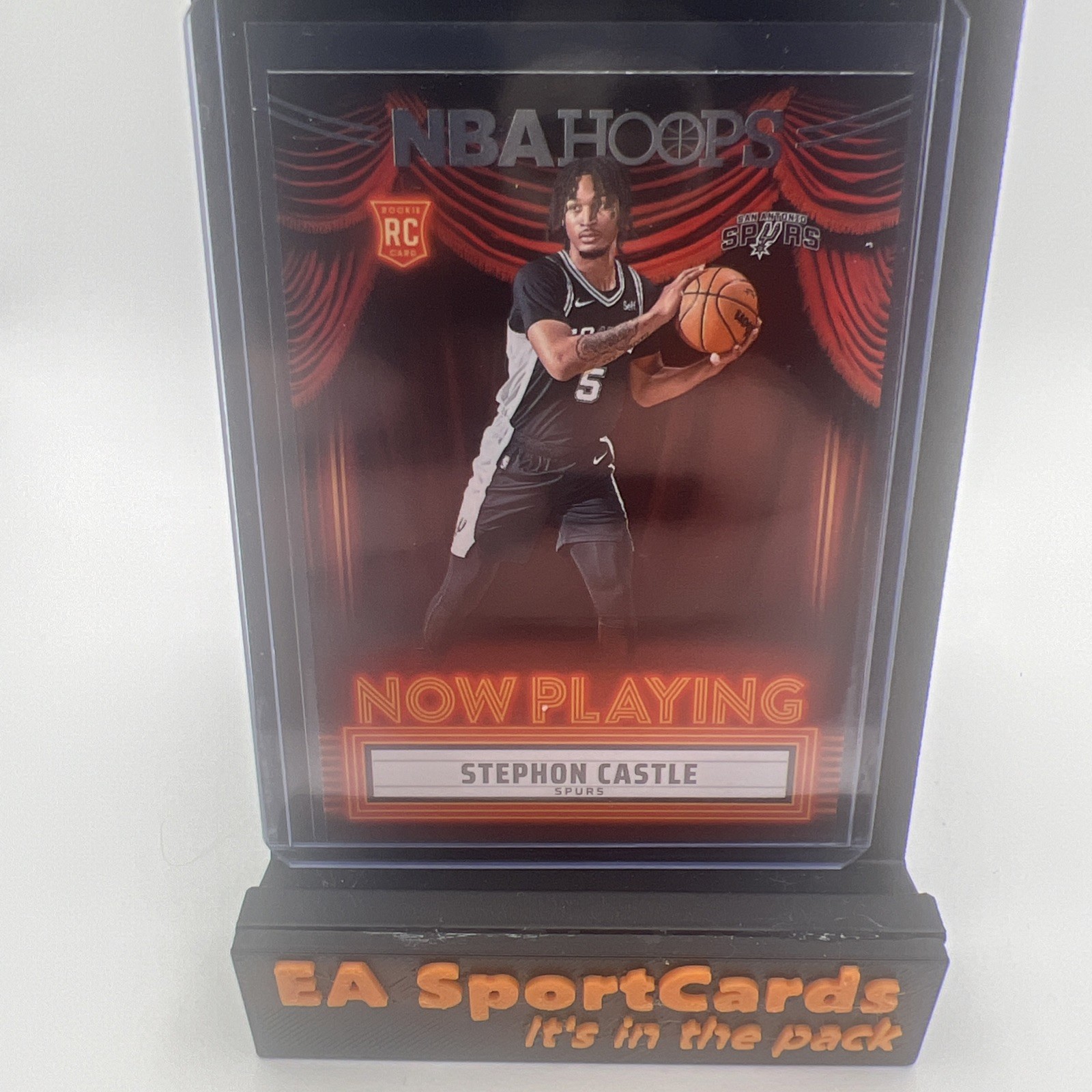 Stephon Castle 2024-25 Panini NBA Hoops Now Playing RC Spurs #16