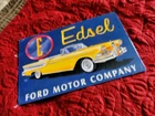 Vintage 1997 Edsel Ford Showroom TIN  Sign 11" X 16"  Car Collector NOS SEALED