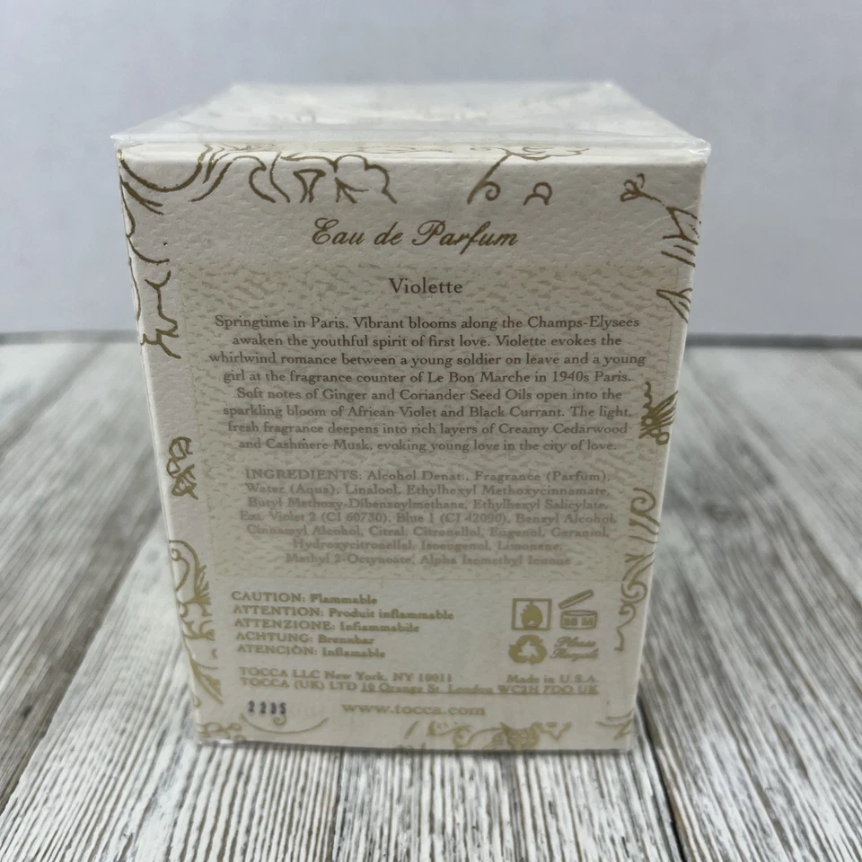 TOCCA Violette 1.7 Fl OZ Eau de Parfum Spray para Mujer ¡Nuevo! Foto 3 de 4