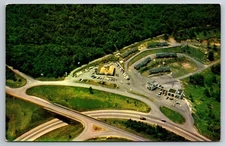 VA, Skyline Drive, Blue Ridge Parway, Routh 250, Aerial View, Vintage Postcard