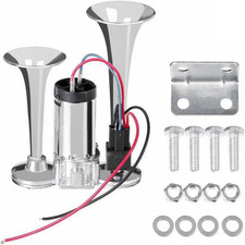600DB Dual Electric Air Horn Kit Super Loud 12V Waterproof With Compressor