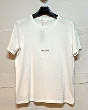 Saint Laurent Check Logo YSL T-shirt XL White new labels  in cotton monogram