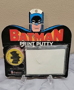 Vintage Colorforms Batman Print Putty 1966 On Card Missing Book 