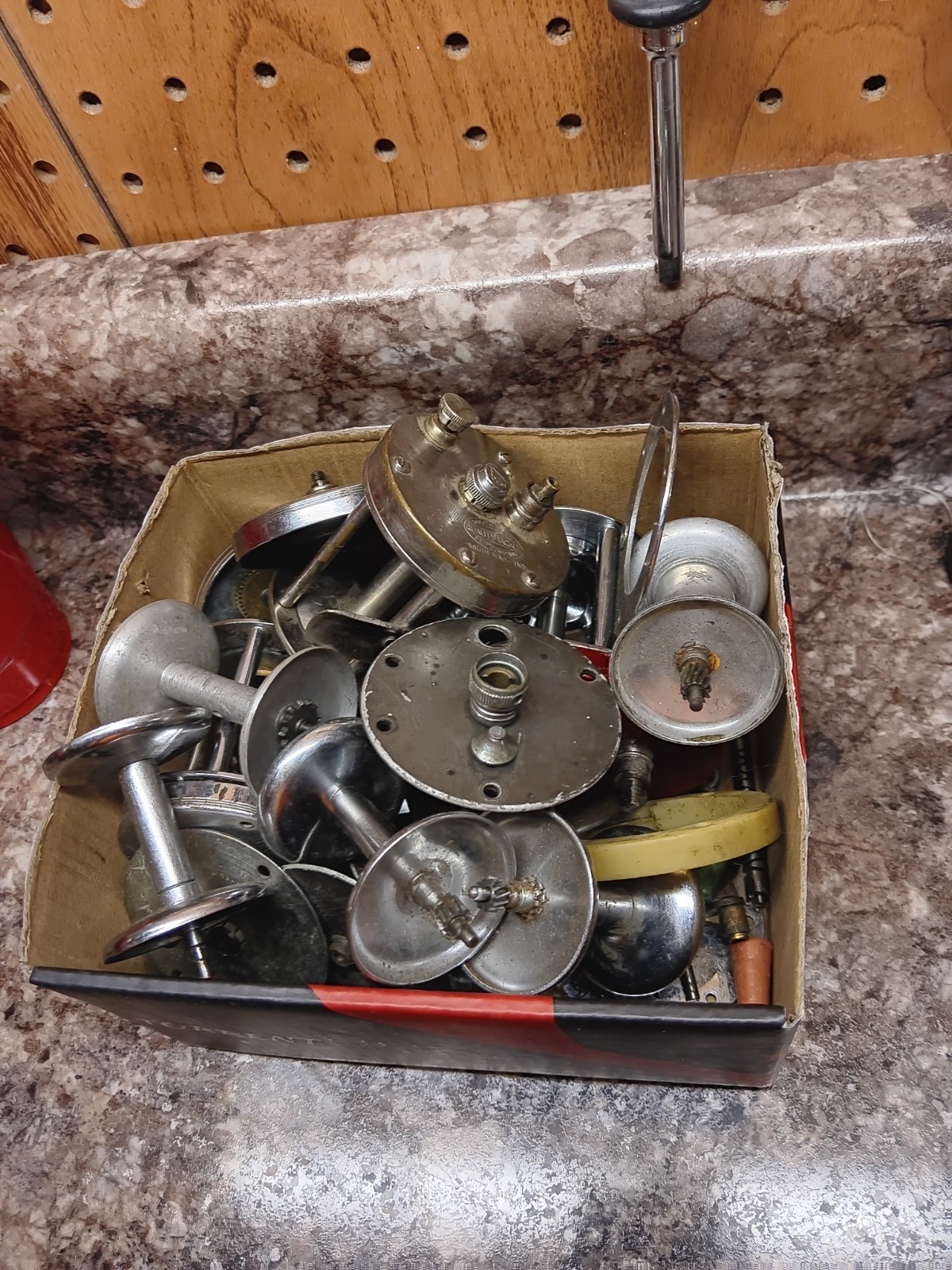 VINTAGE MIXED LOT of CASTING REEL PARTS - PFLUEGER "ROCKET",